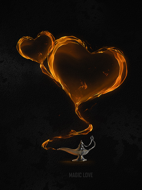 Create a Magical Flaming Heart Illustration in Photoshop
